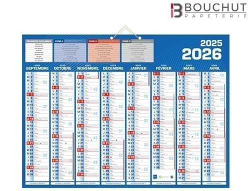 CALENDR. CLASSIQUE 2027  16 MOIS 40.5X55  (25)