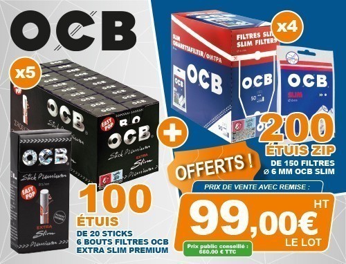 VENTE FLASH  FILTRES OCB