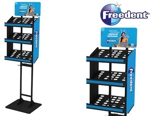 FREEDENT PRESENTOIR SOL VIDE PETIT MODELE
