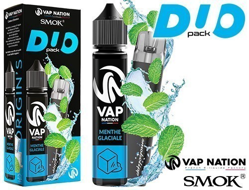 PACK VAP NATION MENTHE GLACIALE 50 ML  1 SMOKCLIPP
