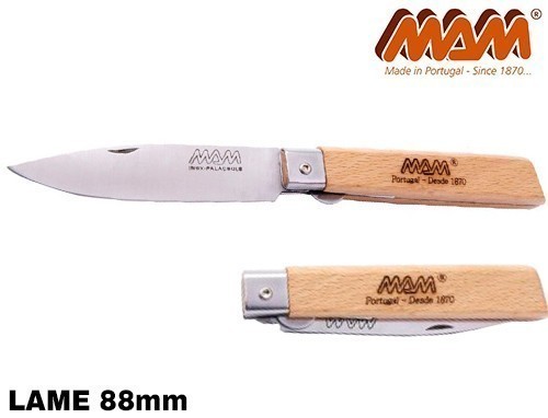 COUTEAU MAM OPERARIO DROP POINT LAME 88MM (1)