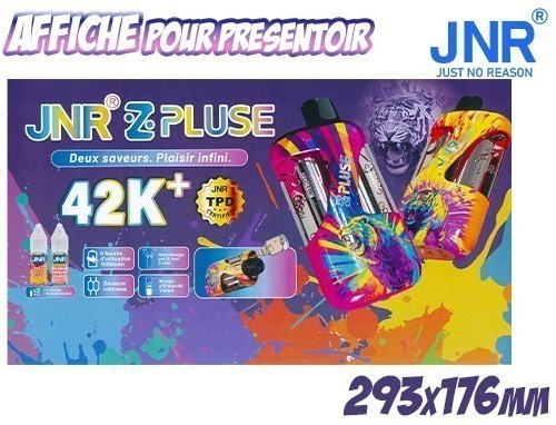JNR ZPULSE 42K AFFICHE POUR PRESENTOIR DE COMPTOIR