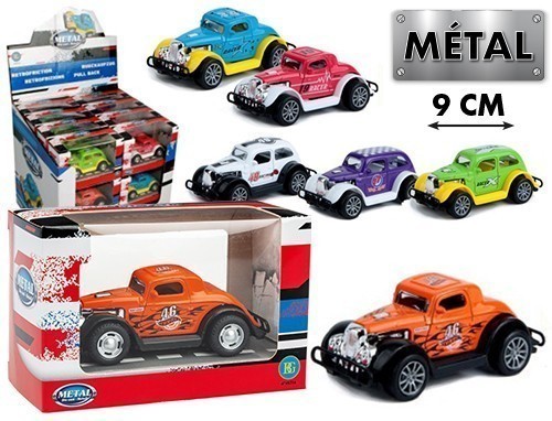 ROADSTER 9CM METAL RETROFICTION 4 ASSORTIS (24)