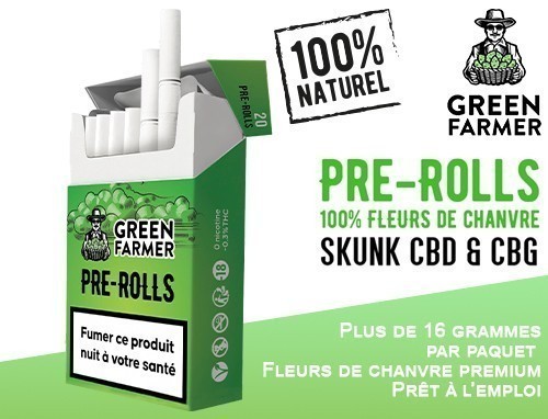 GREEN FARMER CANNARETTES SKUNK CBD (CART. 10)