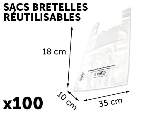 100 SACS BRETELLES REUTILISABLES 18x10x35cm (10)