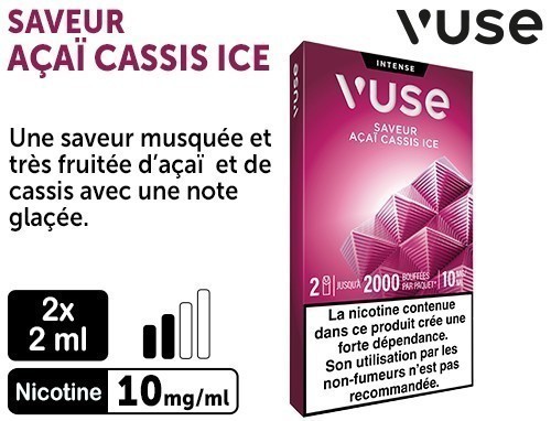 VUSE PRO ACAI CASSIS ICE 10MG 2 PODS