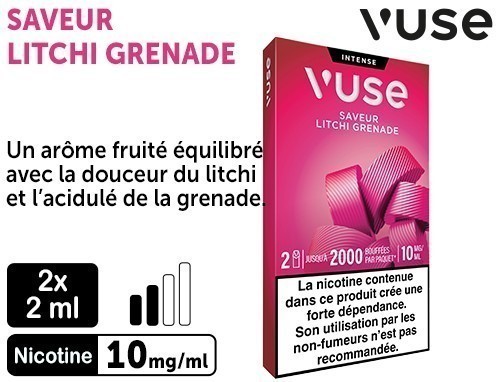 VUSE PRO LITCHI GRENADE 10MG 2 PODS