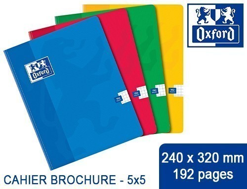 OXFORD CAHIER BROCHURE 240X320 5 X 5 192P (5)