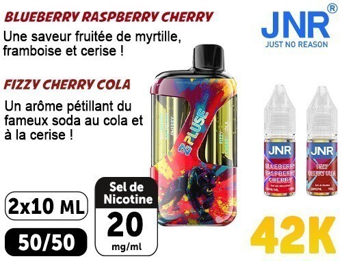 Jnr Zpulse 42K Blu Raspb Cherry Cherry Cola 20 Mg