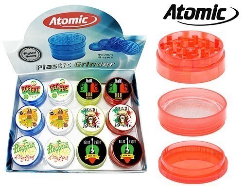 Grinder Plast. Reggae 50Mm 4 Niv. (Bte.12)