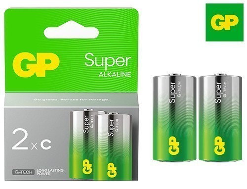 Gp Blister 2 Piles Alcalines Super Lr14 C (10)