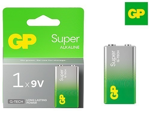 Gp Blister 1 Pile Alcaline Super 6Lr61 9V (10)