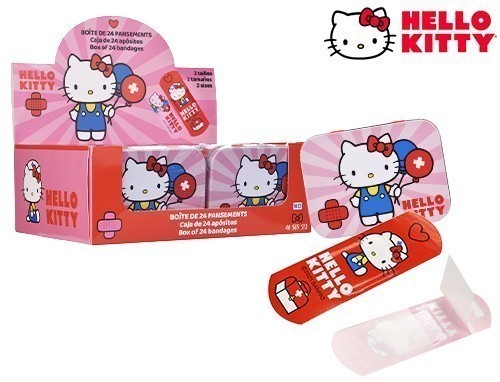 Boite Metal 24 Pansements Hello Kitty (Pres. 12)