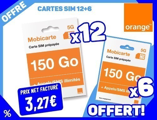 Offre Orange 2026 Cartes Sim 5G 12 6