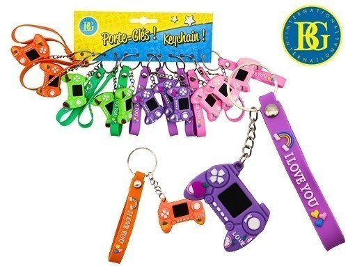 Porte-Cles Console Jeu 4.5Cm 4 Coul. Ass. (12)