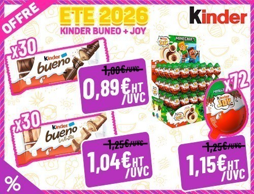 Ete 2026 Offre Kinder Bueno Joy