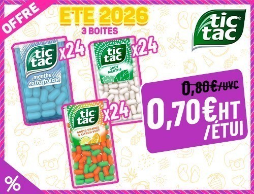 Ete 2026 Offre 3 Btes Tic Tac T1