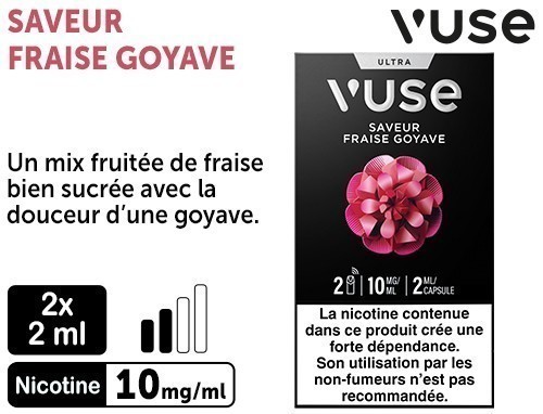 2 Capsules Ultra Fraise Goyave 10 Mg Ml