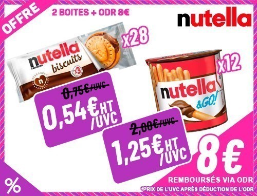Offre Nutella Nut. Biscuit X3 Nut Go