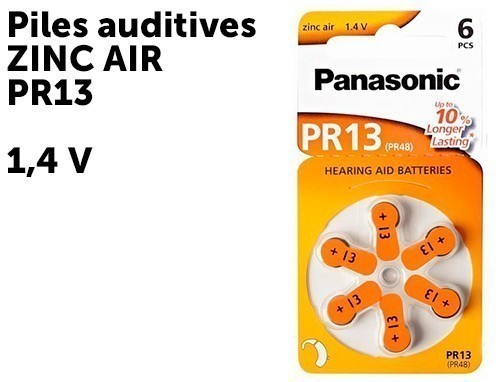 Cte 6 Piles Panasonic Auditives Pr13 (10)