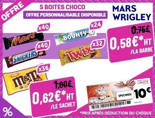 Mars Offre 5 Boites Chocolat Aout Sept. 2026 (1)