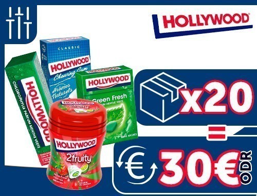 Offre Hollywood 20 Btes Odr 30€