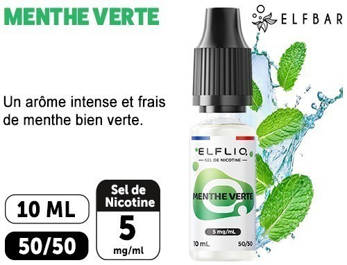 Elfliq Menthe Verte 10Ml 05 Mg