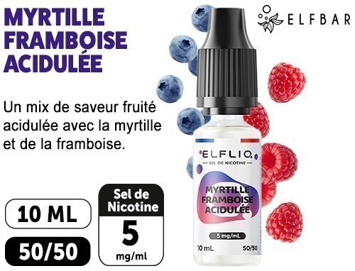 Elfliq Myrtille Framboise 10Ml 05 Mg