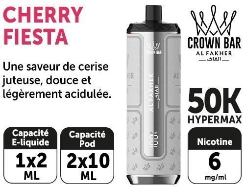 Al Fakher Prime Hypermax 50 K Cherry Fiesta 6Mg