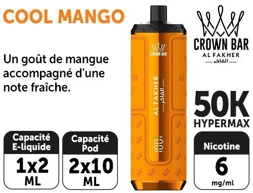 Al Fakher Prime Hypermax 50 K Cool Mango 6Mg