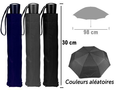 Parapluie Noir Ouverture Automatique (1)