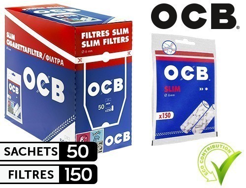Etui Zip De 150 Bouts Filtre Ocb Slim (50)