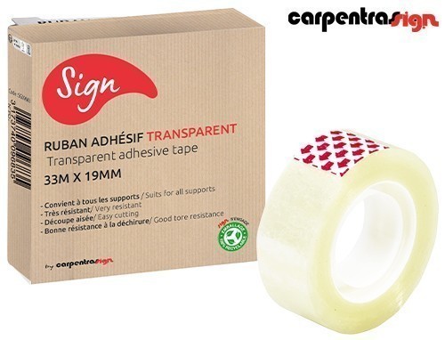 Adhesif Invisible 19Mmx33M (Bte.10)