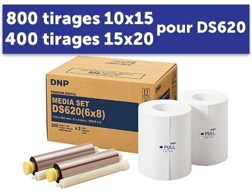 Papier Dnp Pour Ds620 800 Tirag 10X15 Ou 400 15X20
