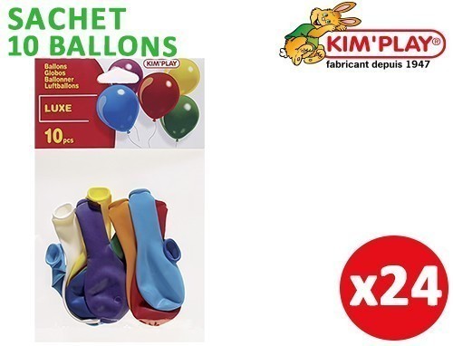 Sachet 10 Ballons Ass. (24)