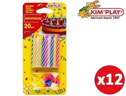 Carte 20 Bougies Anniversaire 20 Bobeches (12)