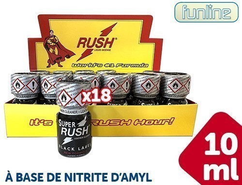 Poppers Amyl Super Rush Black Label 10Ml (18)