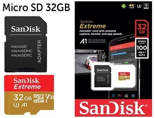 Sandisk Micro Sd Extreme 32Go Classe 10 Avec Adapt