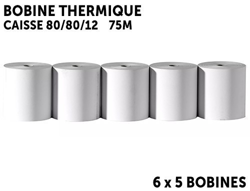 Bobine Thermique Caisse 80 80 12 75M