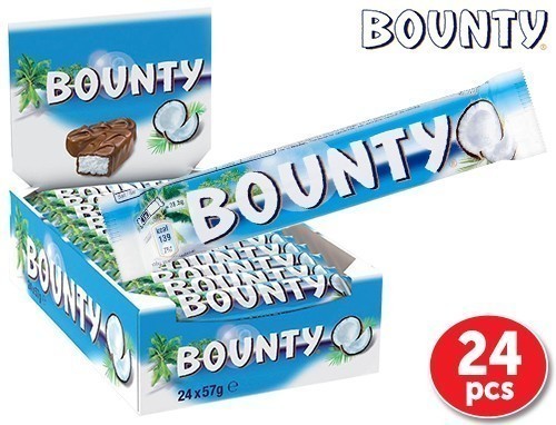 Bounty Barre Chocolate Lait Noix De Coco 57G (24)