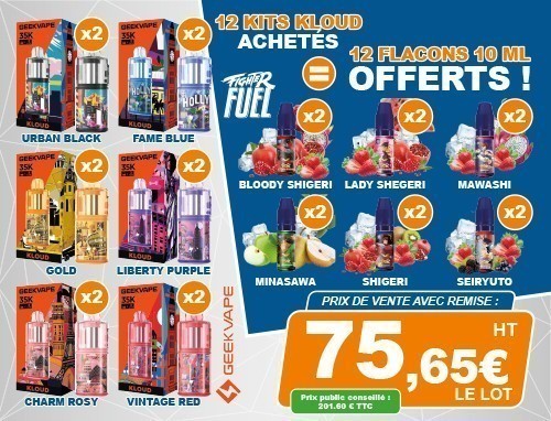 Vente Flash 1 Kloud Égale 1 Flacon Fighter Fuel Offert
