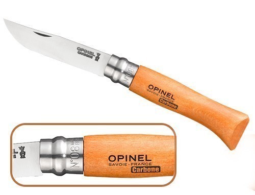 Opinel 8 Vrn Lame Carbone Et Virobloc (12)