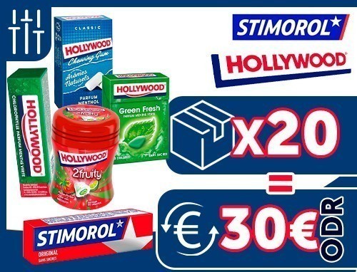 Offre Hollywood 20 Btes Odr 30€