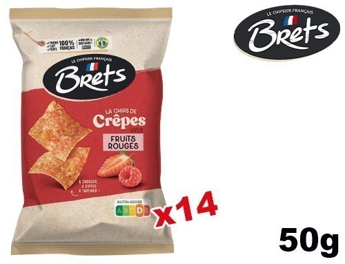 Brets Chips De Crepes Fruits Rouges 50Gr (14)