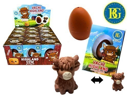 Oeuf Highland Cow Grossissant 7Cm (12)