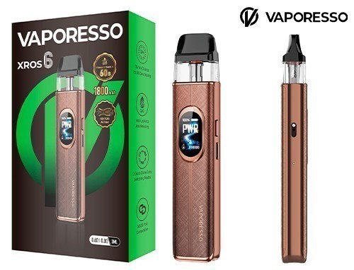 Kit Xros 6 Vaporesso 1800 Mha Silk Brown