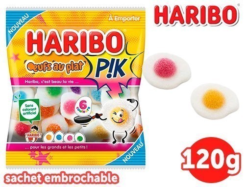 Haribo Sachets 120G Oeuf Au Plat Pik (Bte.30)