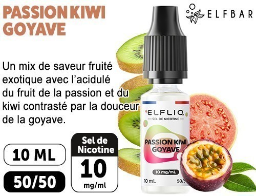Elfliq Passion Kiwi Goyave 10Ml 10Mg