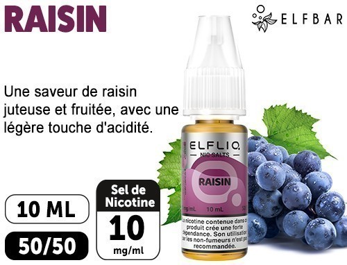 Elfliq Raisin 10Ml 10Mg