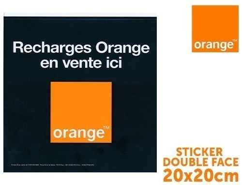 Stickers Orange Double Face 20X20Cm (1)